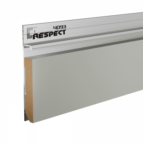 Скрытый плинтус Respect Standart 4093 без полки неанодированный Скрытый плинтус Respect Standart 4093 без полки неанодированный